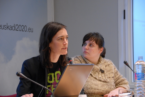 Foto: Intervencin de Heather Smith,profesora de la George Washington University