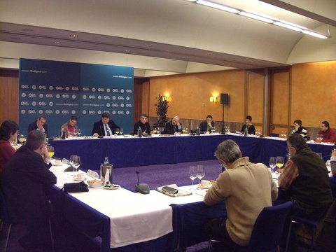 Foto: Juan Maria Aburto realiz una pequea exposicin sobre las claves del Think Gaur